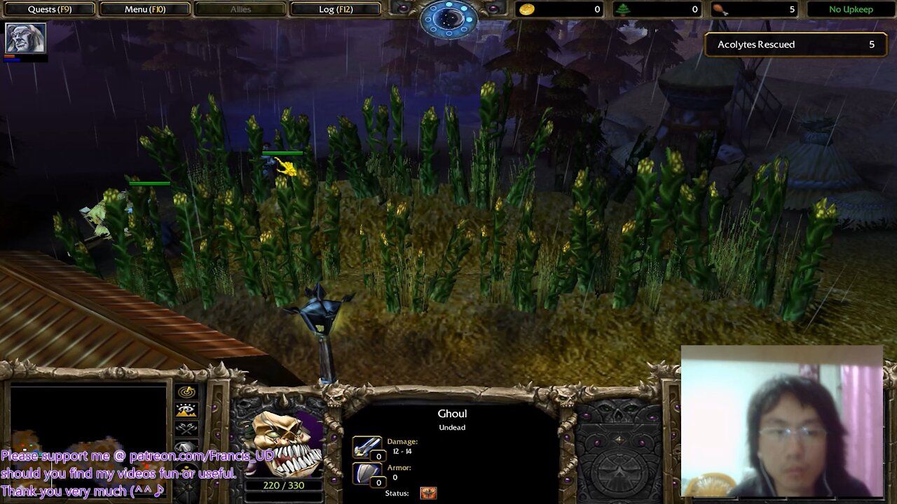 Warcraft 3 Classic Undead Campaign chp 1 walkthrough hard difficulty