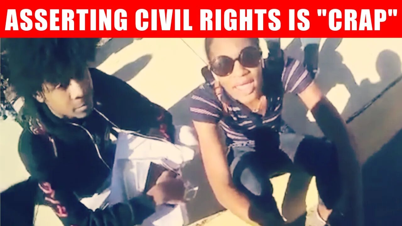 CIVIL RIGHTS ARE "CRAP" SAYS BLACK COP TO BLACK FAMILY