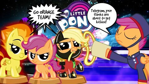 Ms. Mare-valous leads an Orange team vs Master Scootaloo!