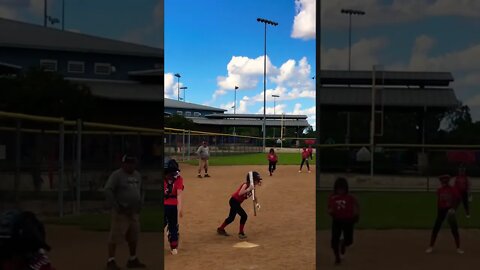 First Fastpitch Game [8-year-old] #shorts #short