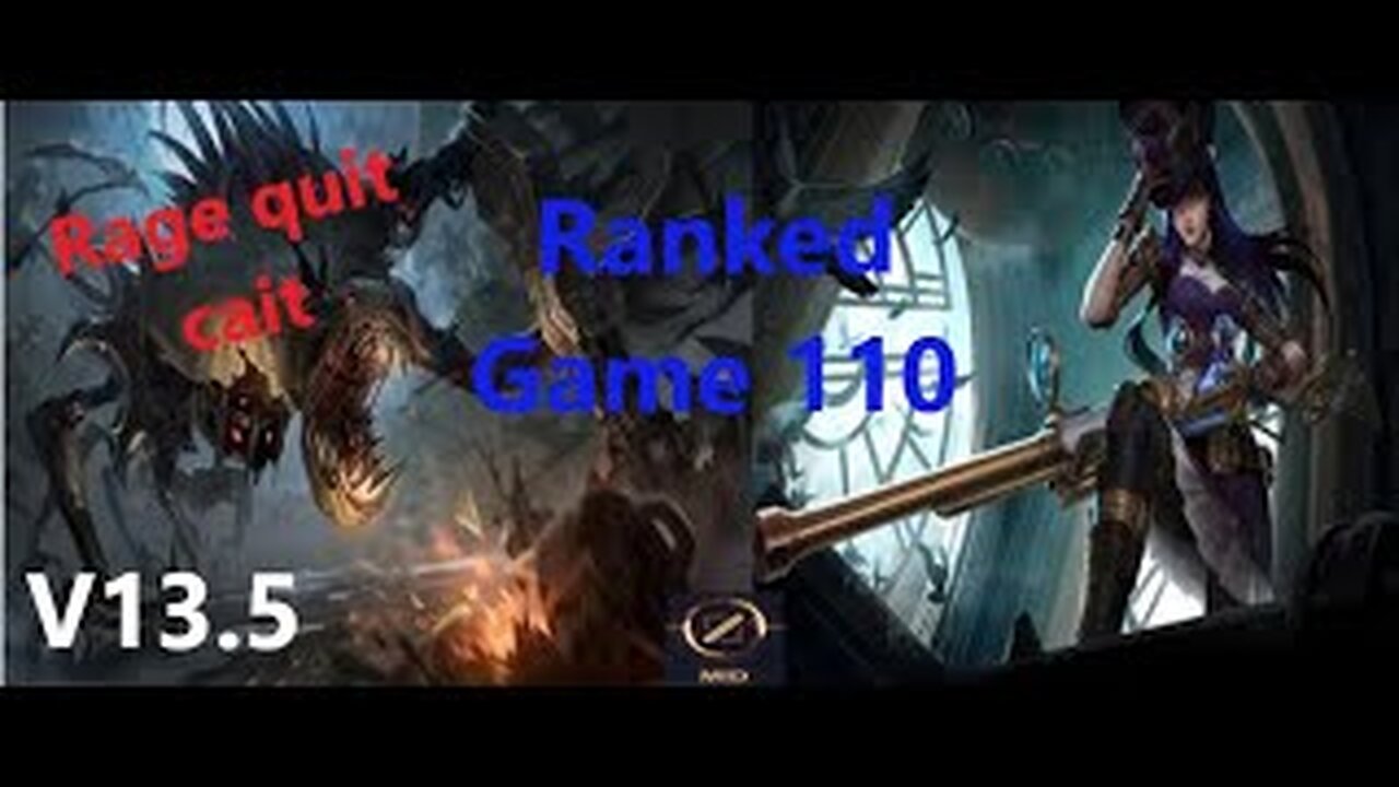 Ranked Game 110 Fiddlesticks Vs Caitlyn Mid League Of Legends V13.5