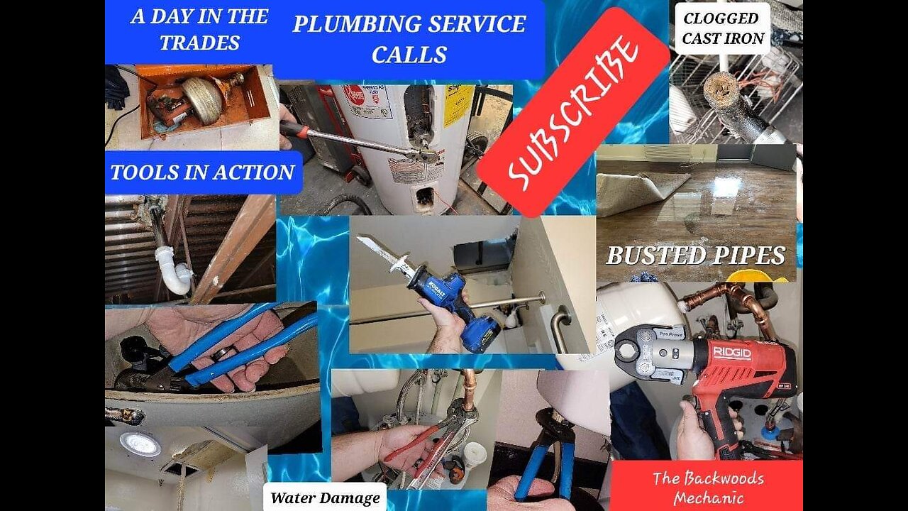 Plumbing Service Calls (A Day in the Trades Series) Knipex, Ridgid, Kobalt, Harbor Freight in Action