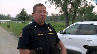 Lt. Myers with OPD debriefs media on search for missing boy near NP Dodge Park