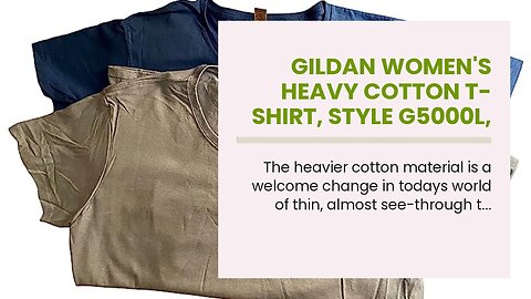 Gildan Women's Heavy Cotton T-Shirt, Style G5000L, 2-Pack
