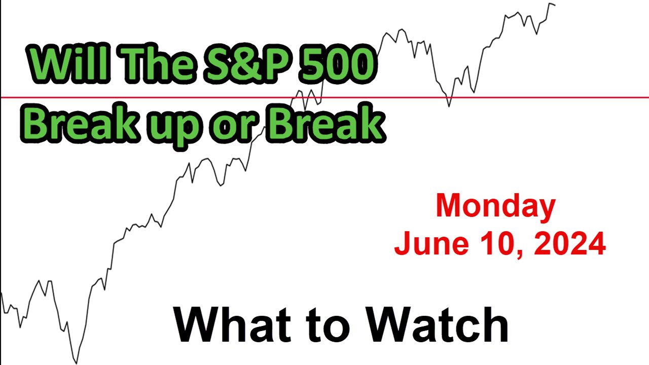 S&P 500 What to Watch for Monday June 10, 2024