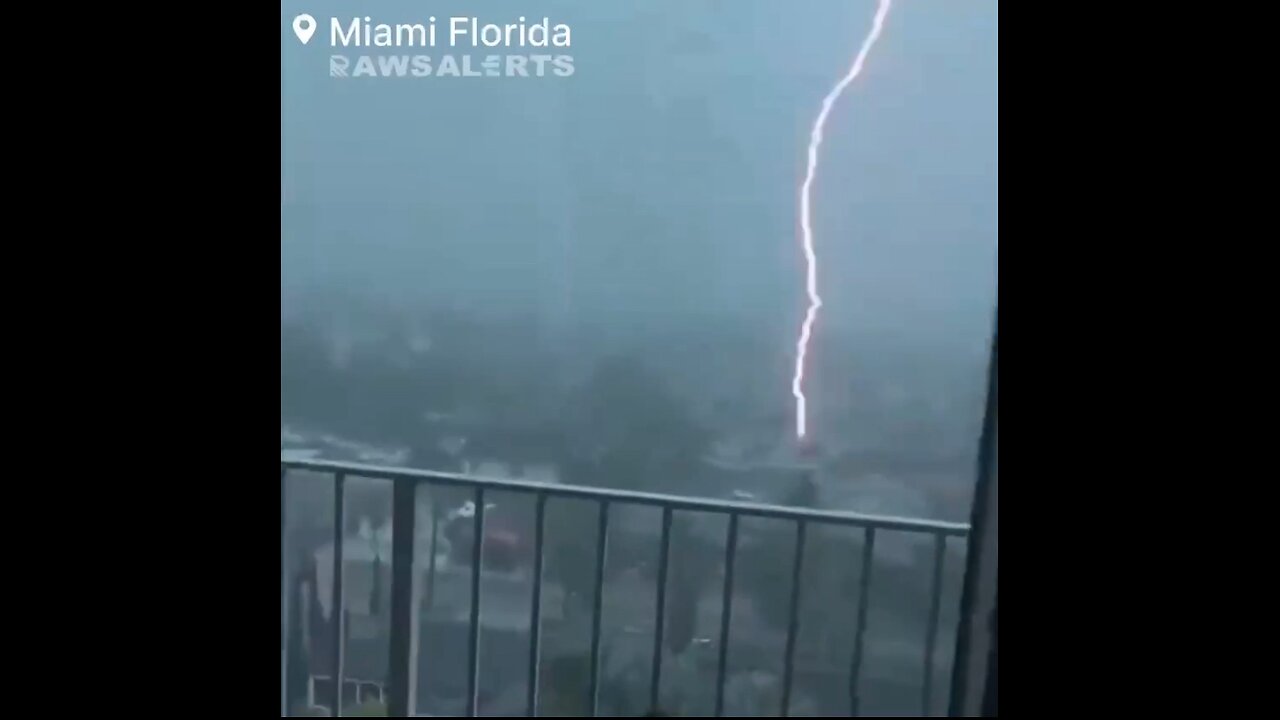 Catastrophic rainfall in Miami Florida