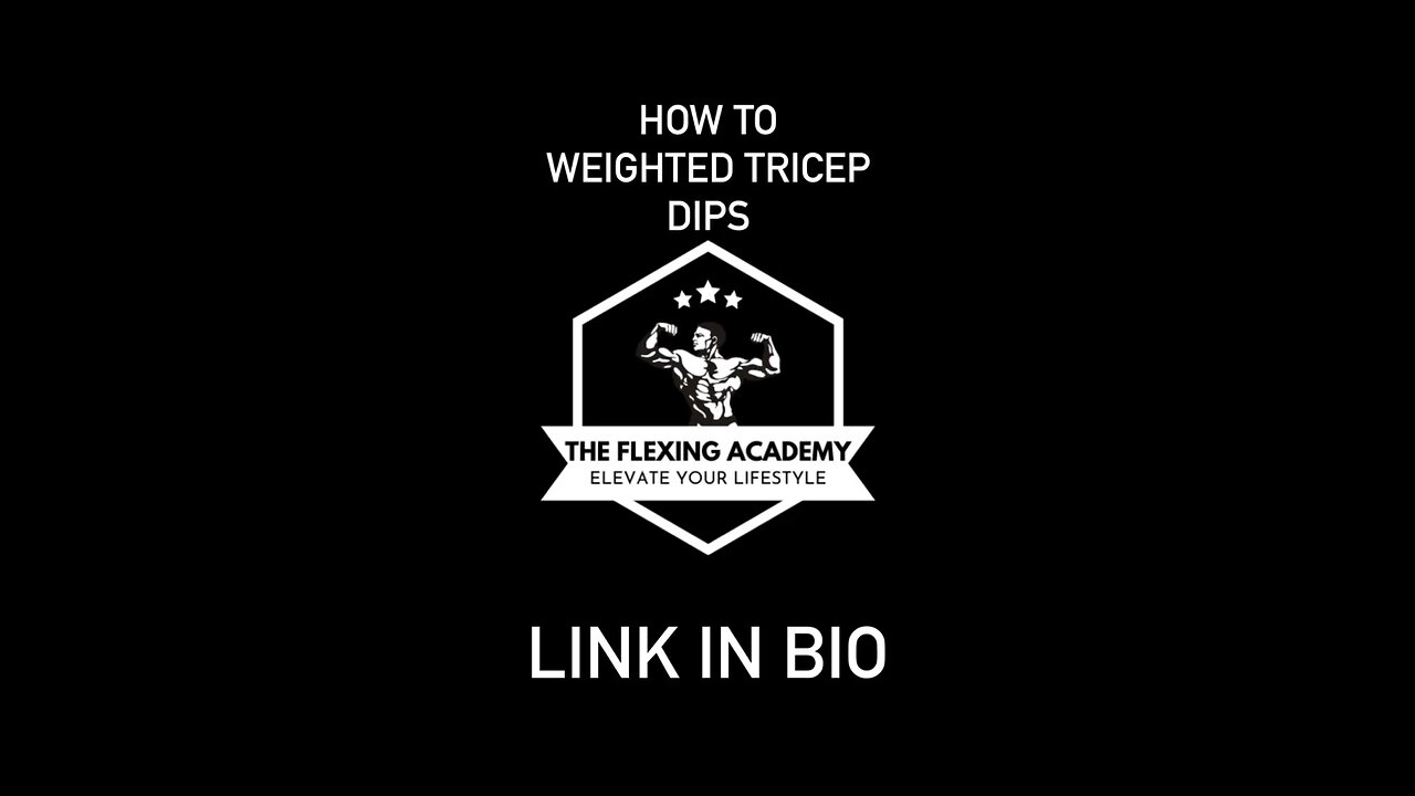 How To: Weighted Tricep Dip #Triceps