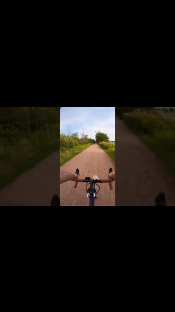 Going hard on my bike