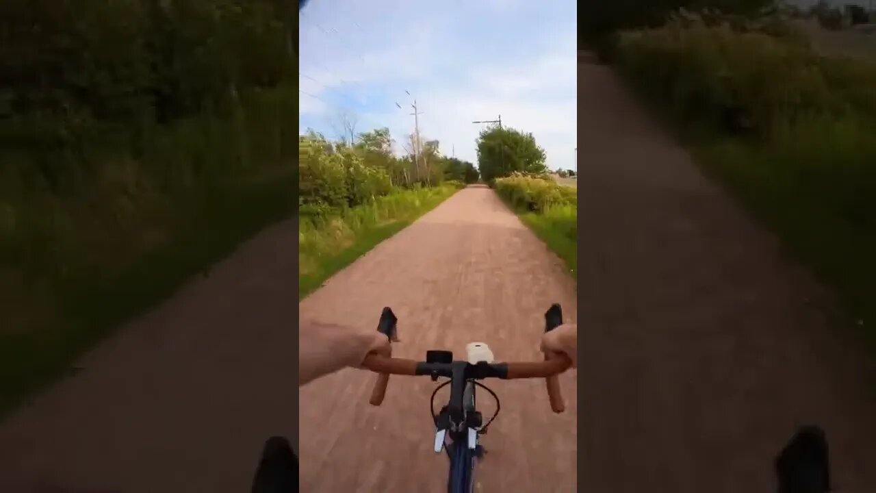 Going hard on my bike