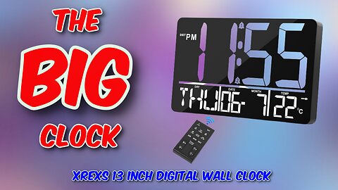 XREXS 13 inch Digital Wall Clock Review