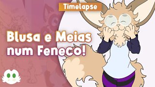 Um Feneco de Blusa e Meias [Timelapse]