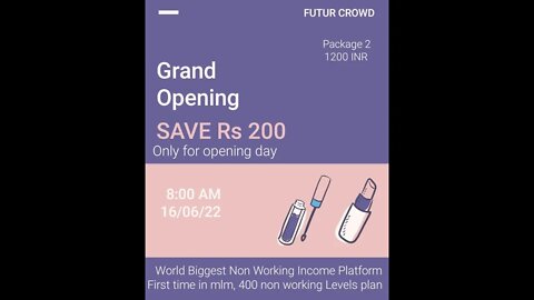 2nd Package start, In Future Crowd. #FutureCrowd #FuturCrowd