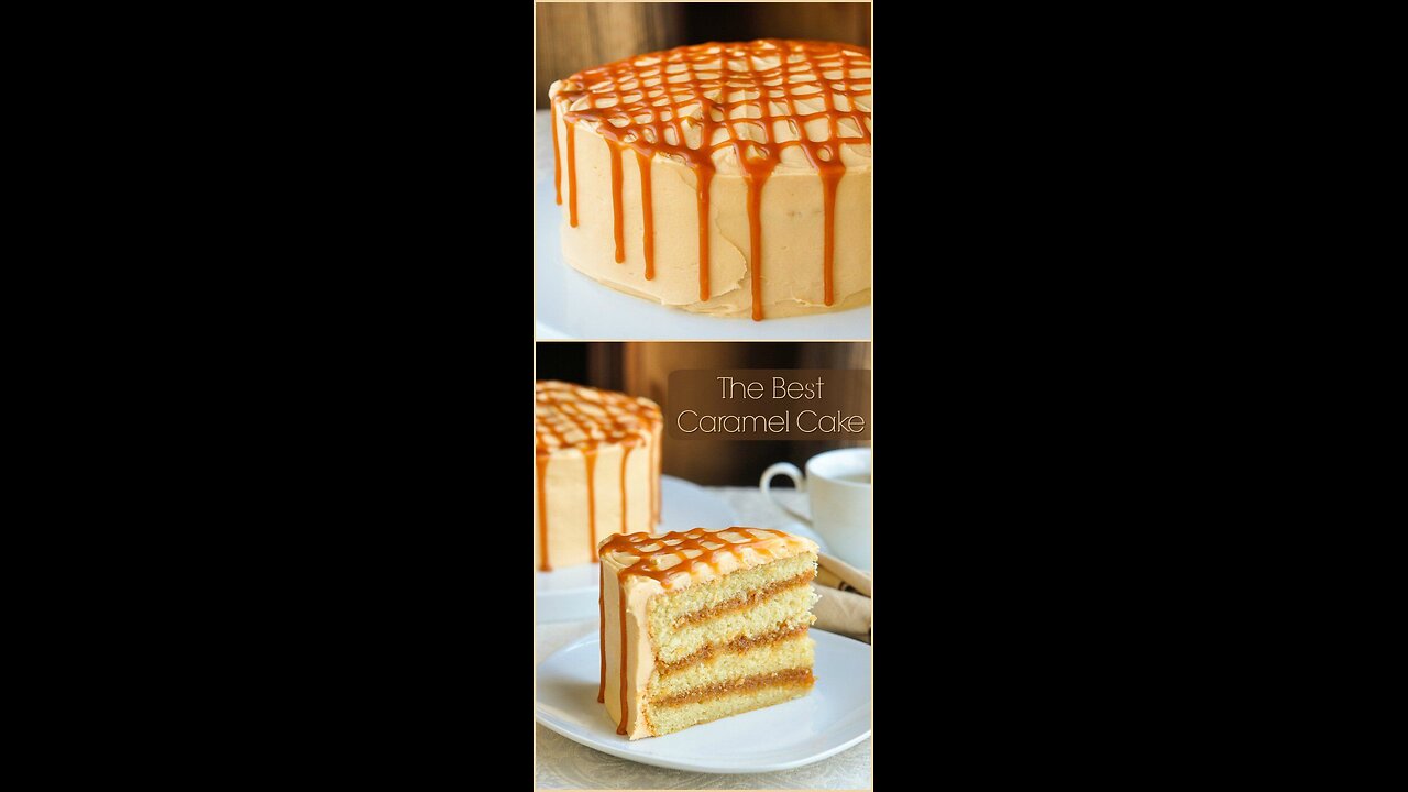 caramel delight cream cake 🥰😘