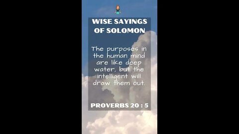 Proverbs 20.5 | NRSV Bible - Wise Sayings of Solomon