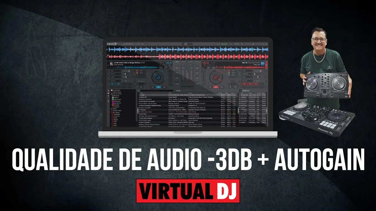 Tutorial Melhorando o ÁUDIO AutoGain -3db VIRTUAL DJ