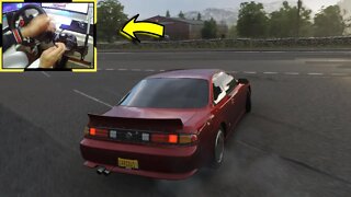 NISSAN SILVIA KS AERO - Forza Horizon 4 gameplay / Volante Logitech g29