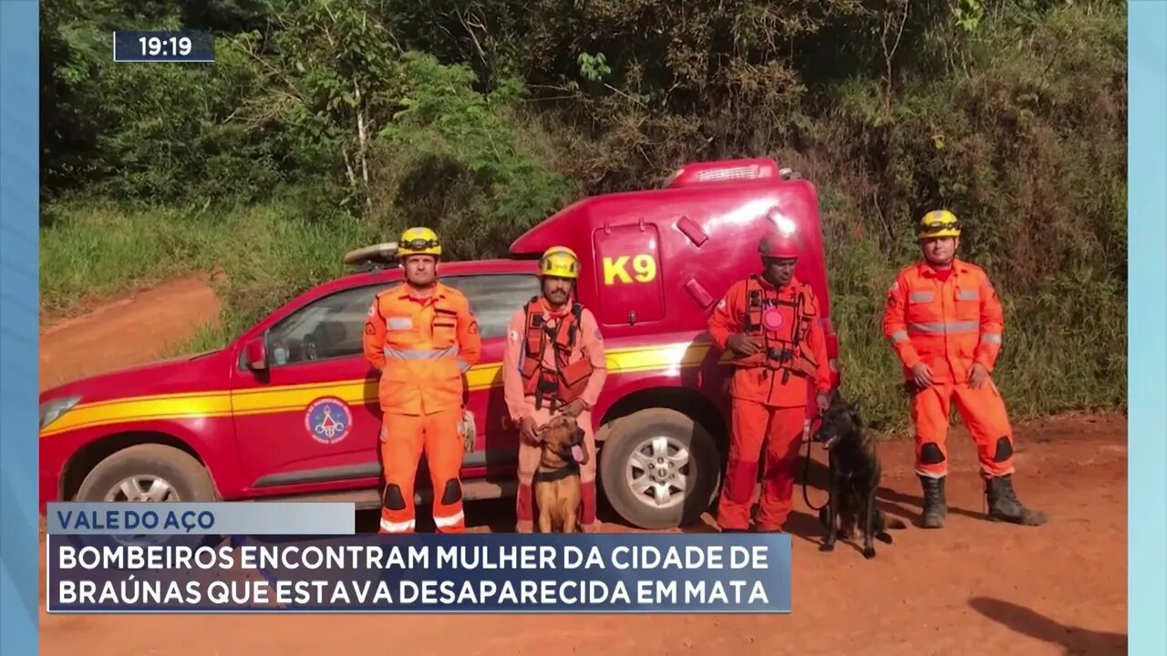Vale do Aço: Bombeiros encontram mulher da cidade de Braúnas que estava desaparecida em mata