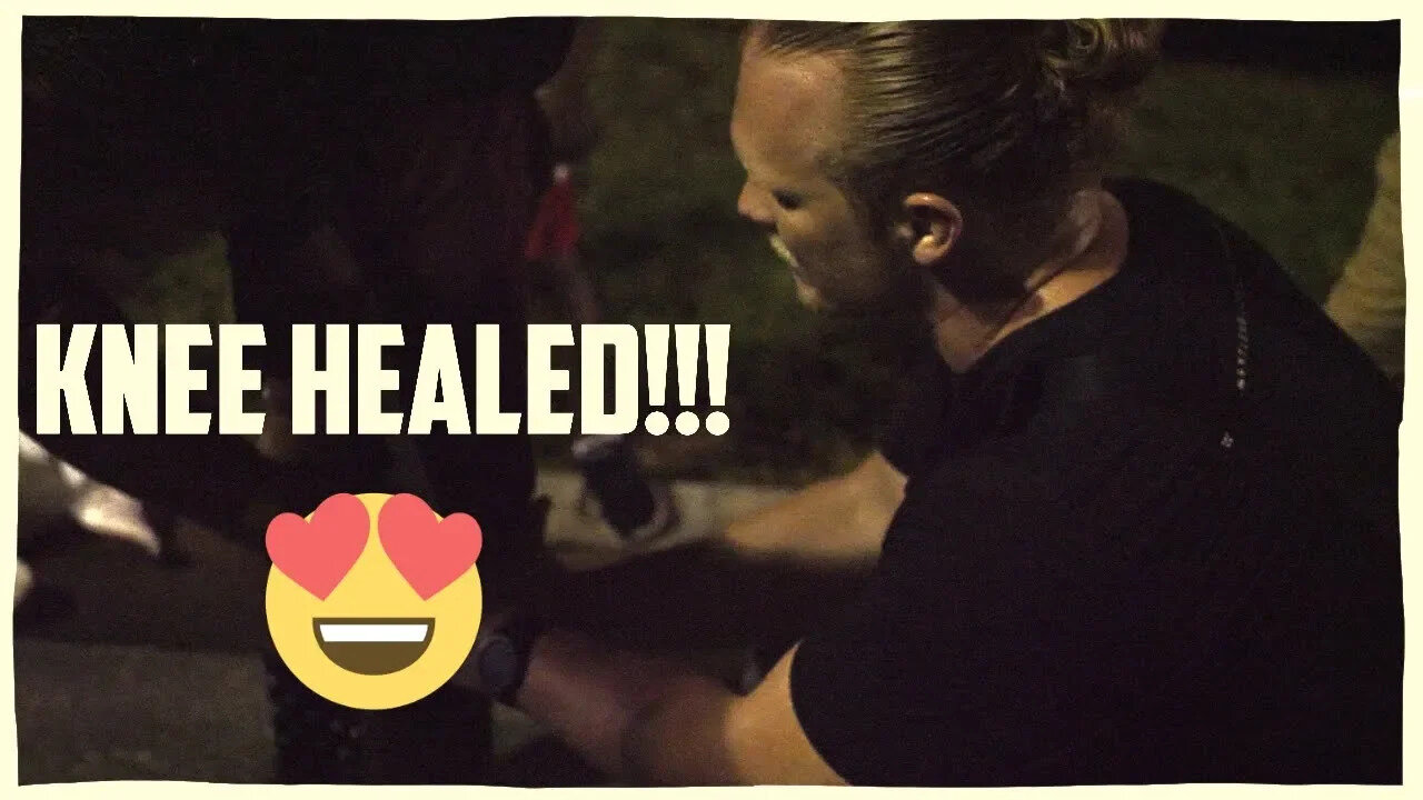 His knee felt cold after we prayed!!!