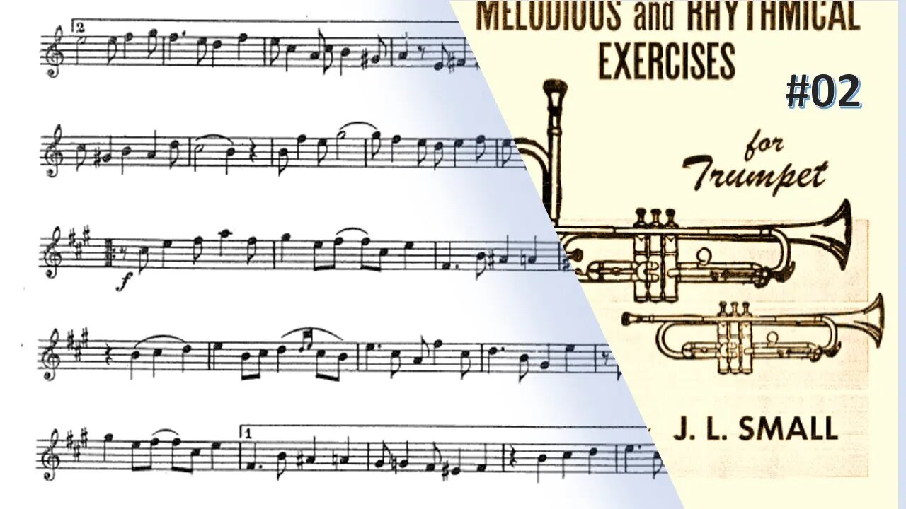 🎺🎺🎺 [TRUMPET ETUDE] Small 27 Melodical and Rhythmical exerc. forTrumpet- #02 por Helder Passinho Jr.