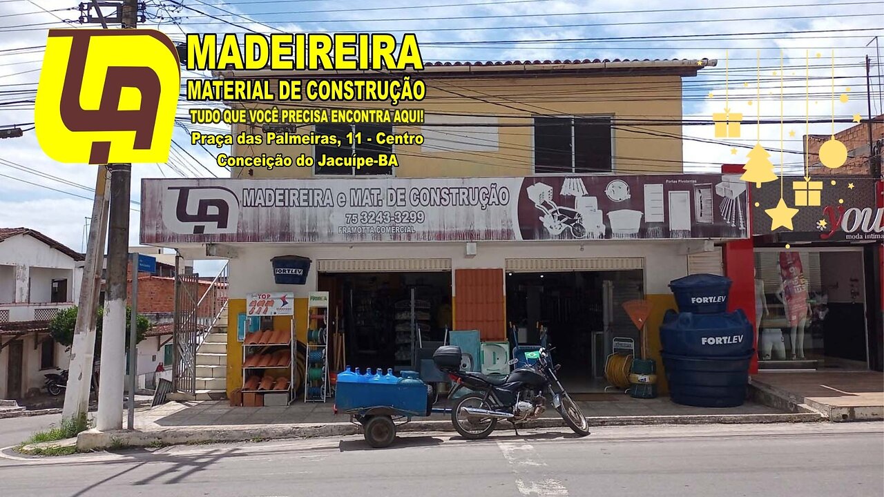 Mensagem de Boas Festas da LA Madeireira e Mat. de Construção em Conceição do Jacuípe