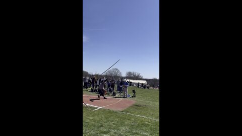 Michel Mike Micozzi 55.97m/183’7” javelin throw 4/2/22