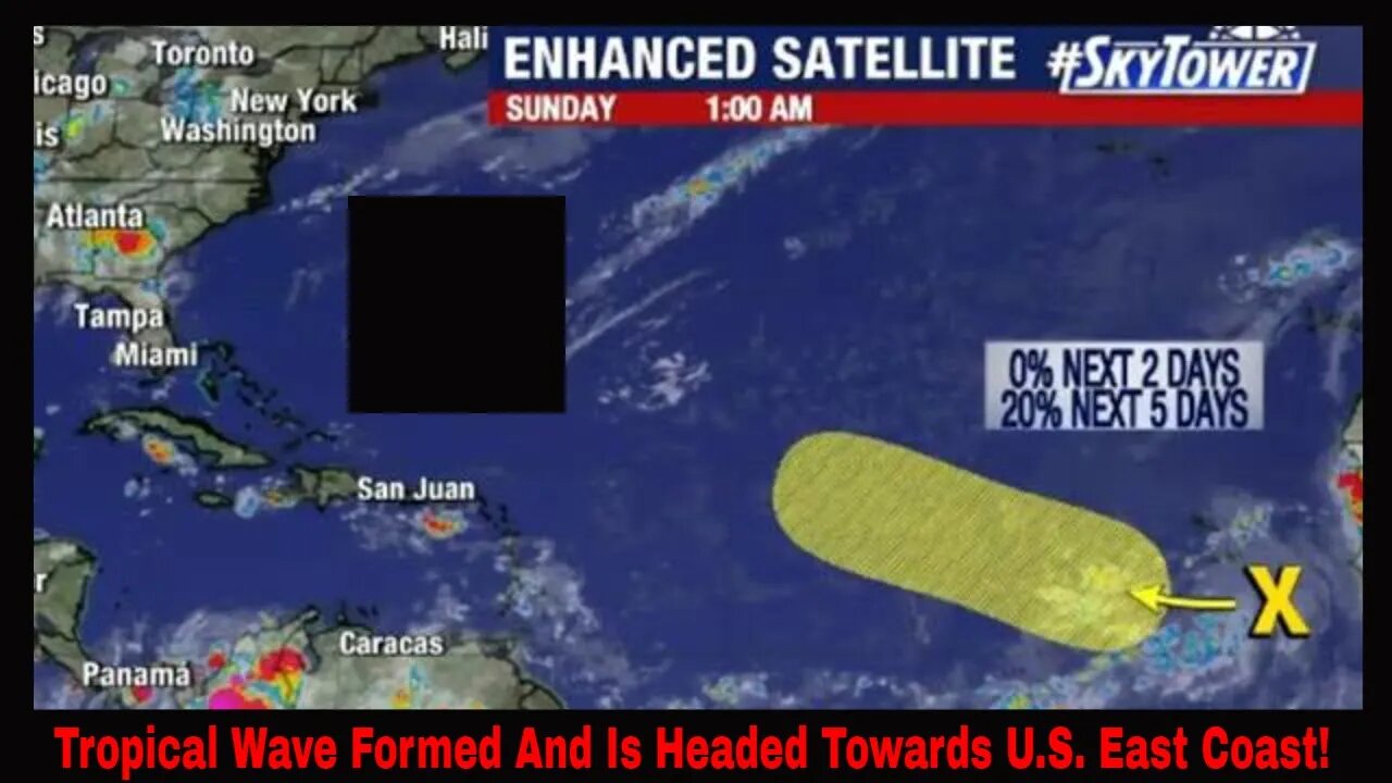Tropical Wave Formed And Is Heading Towards U.S. East Coast!