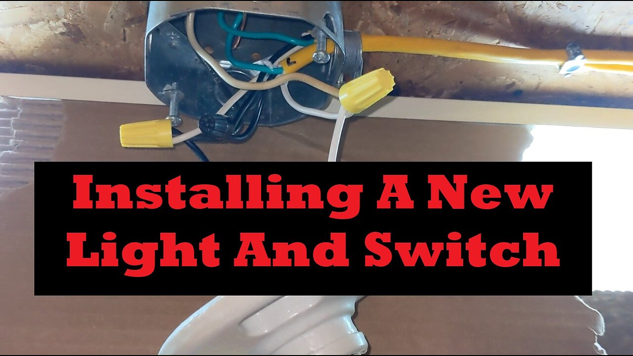 Wiring In A New Light And Switch Off Of An Existing Light