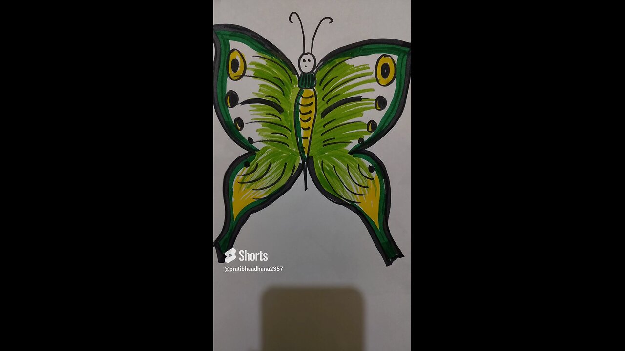 how to draw butterfly easy step by step