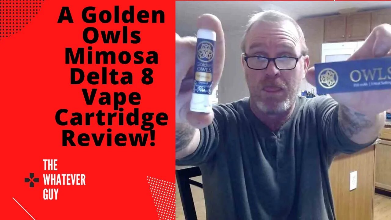 A Golden Owls Mimosa Delta 8 Vape Cartridge Review!