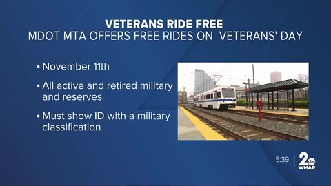 Free MTA rides for military service members on Veterans Day