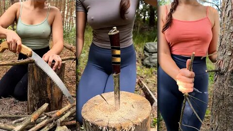 Best HACKS from Marusya #camping #survival #bushcraft #outdoors