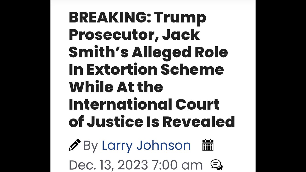 Russian Oligarchs, Clinton & Jack Smith