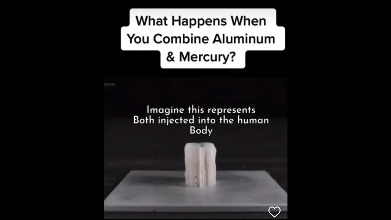 When you mix aluminum and mercury together, our vaccines create illnesses in our bodies as kids