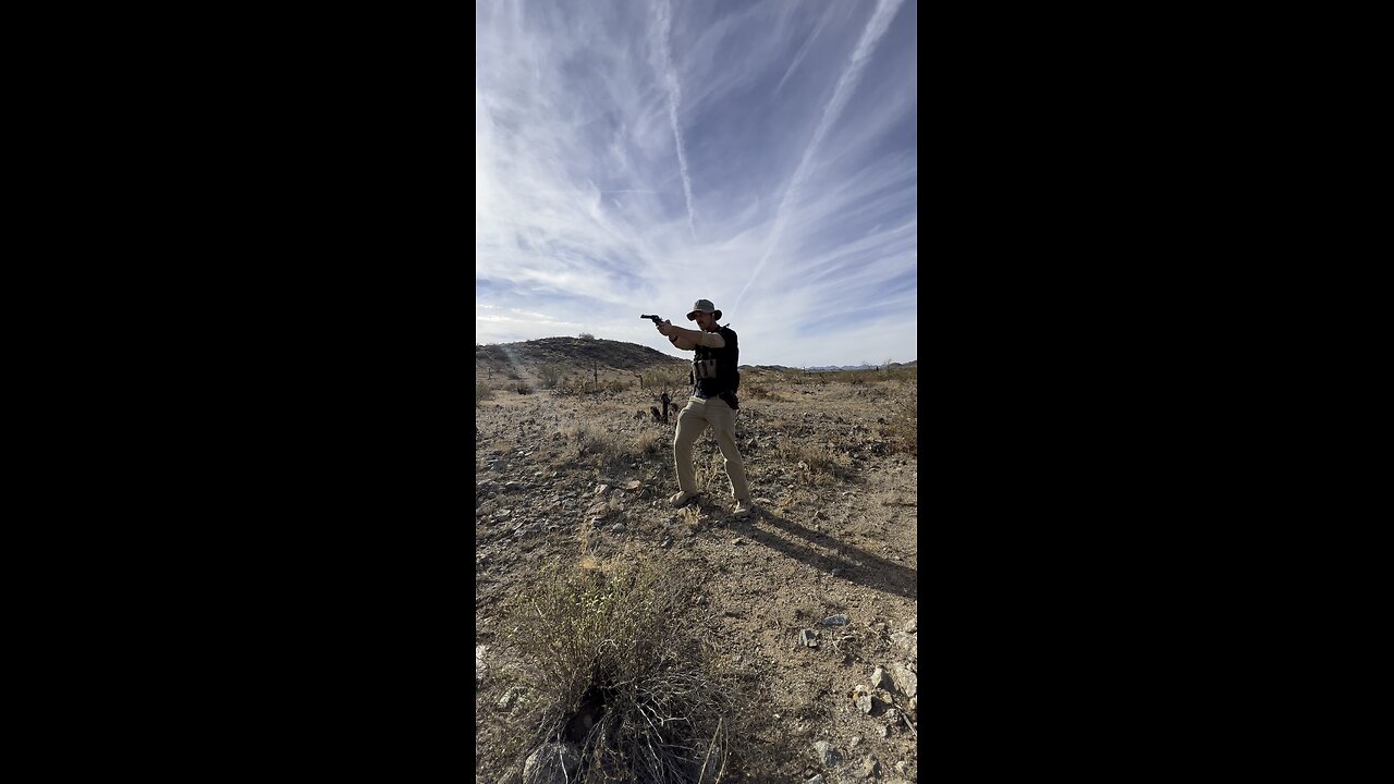 Ruger wrangler 22lr in the Desert