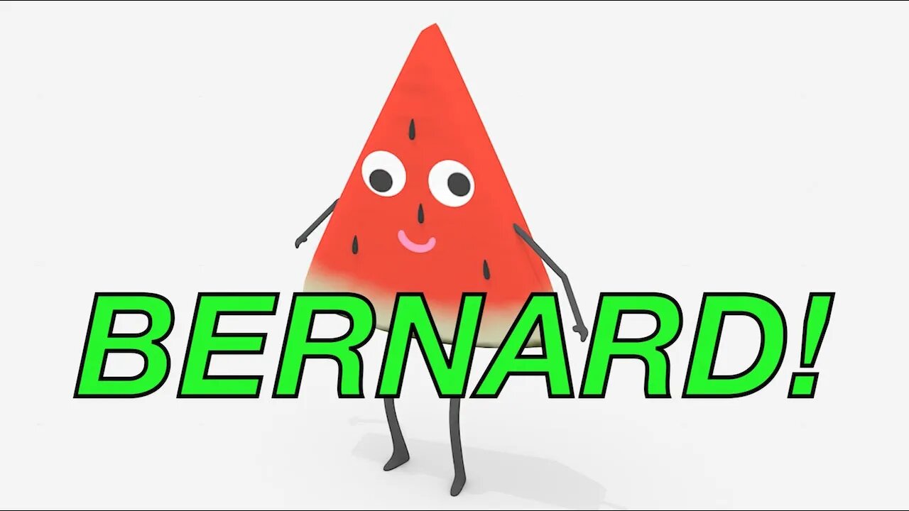 Happy Birthday BERNARD! - WATERMELON Birthday Song