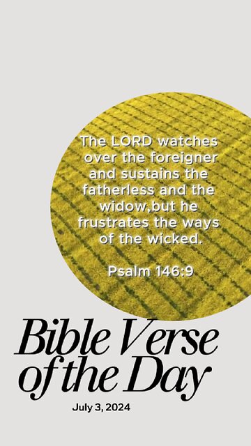 Bible Verse of the Day: July 3, 2024