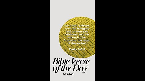 Bible Verse of the Day: July 3, 2024