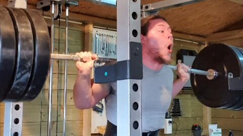 Almost! 157.5 Kgs x 7 Squat