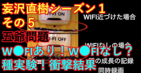 妄沢直樹シーズン１ その５ WIFI 種実験の衝撃動画! 5Gは未来の種を殺すための兵器！
