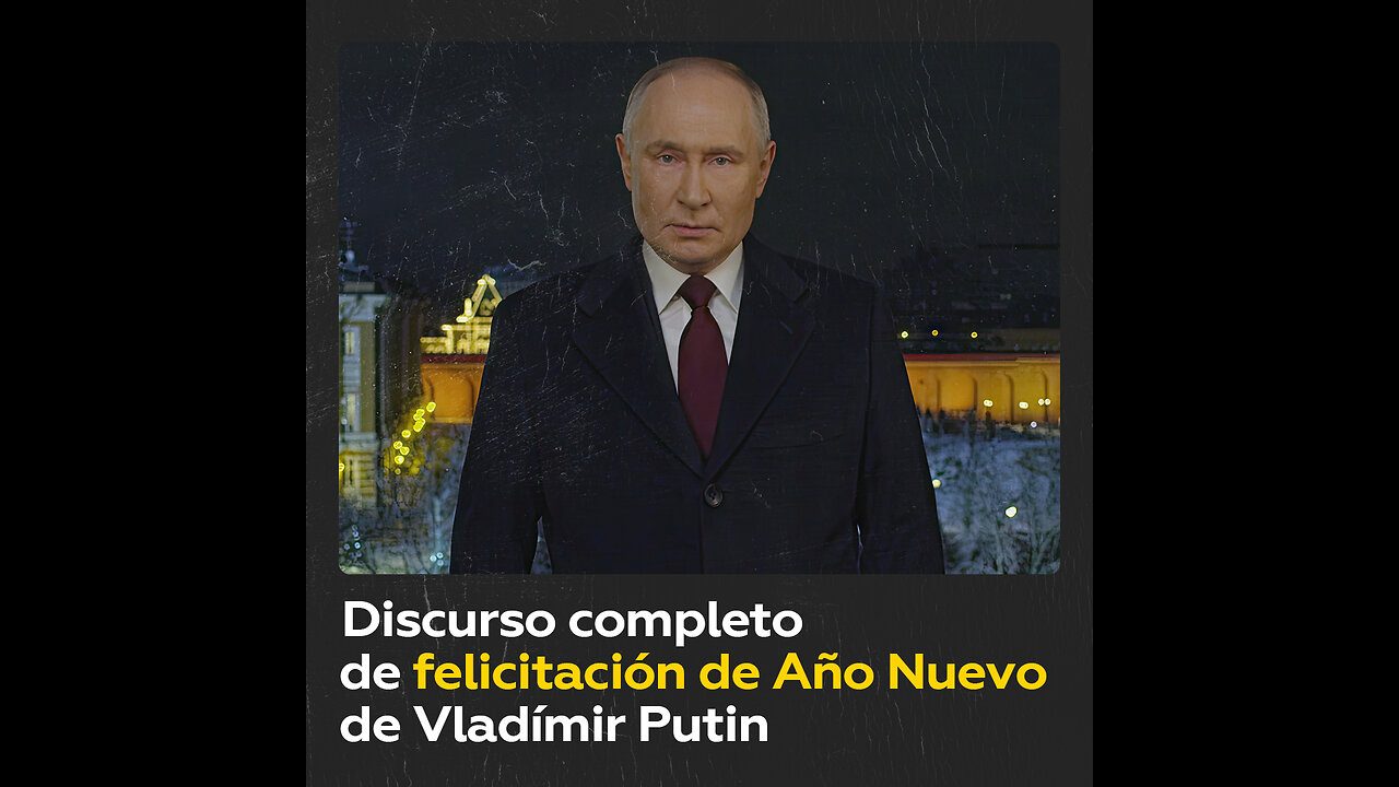 Vladímir Putin celebra la llegada del 2024 dirigiéndose al pueblo ruso