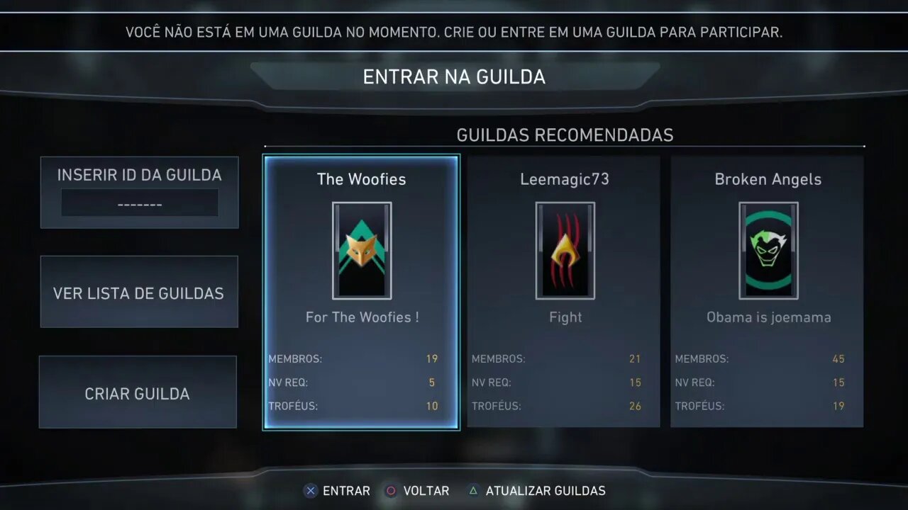 Assista minha transmissão de Injustice 2