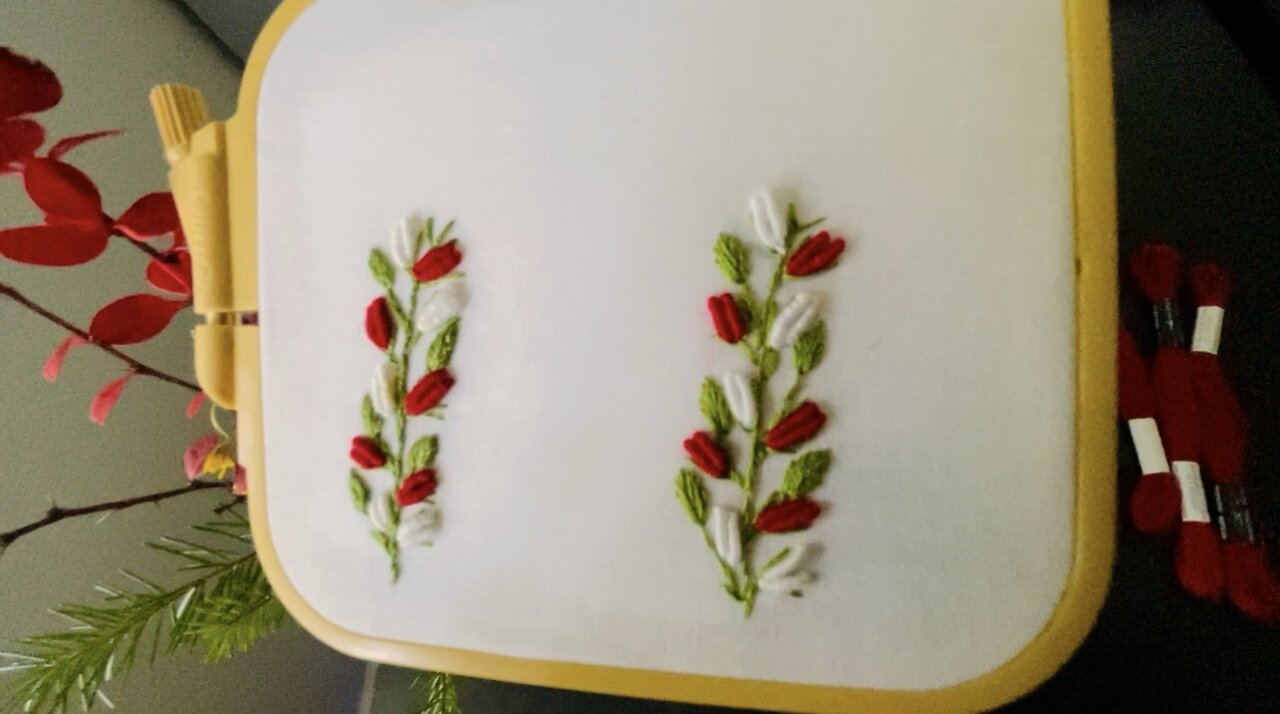 "Stunning Hand Embroidered Flower Bud I Easy DIY Embroidery Tutorial"