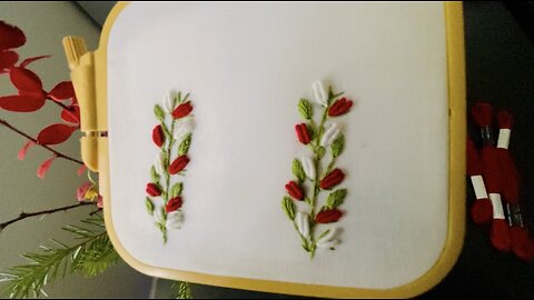 "Stunning Hand Embroidered Flower Bud I Easy DIY Embroidery Tutorial"