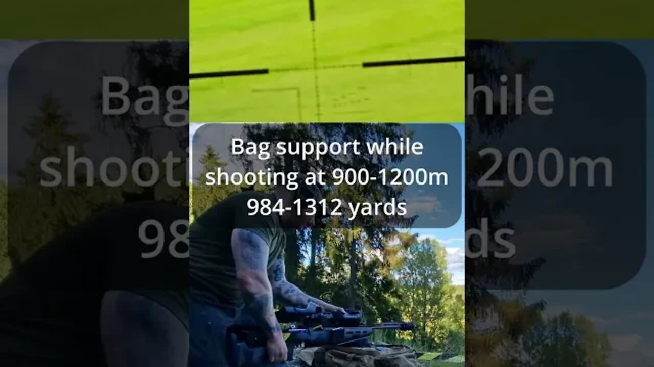 Long range shooting over 1300 yards from backpack 6.5x55 Swedish #shorts