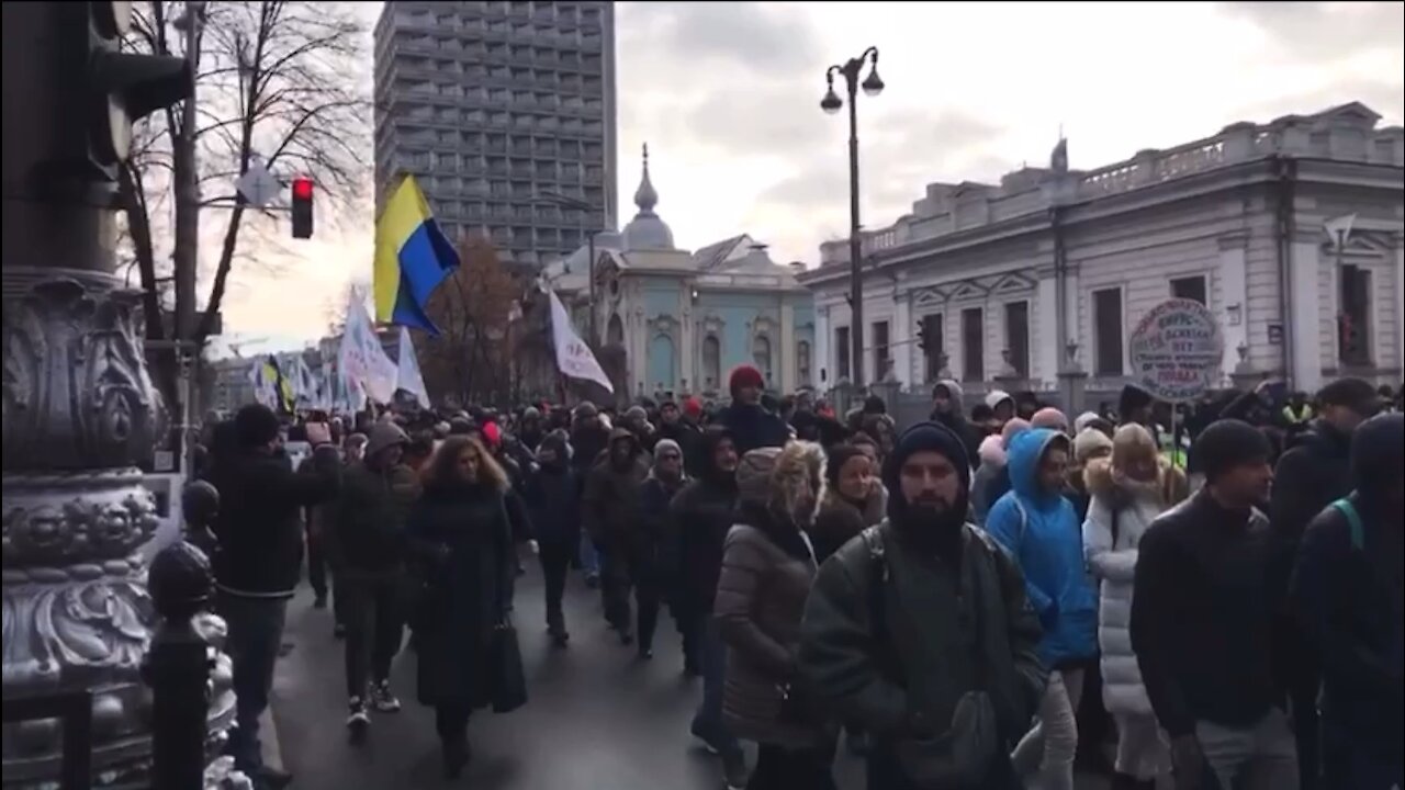 Kyiv, Ukraine - anti vax protest (Nov. 24)