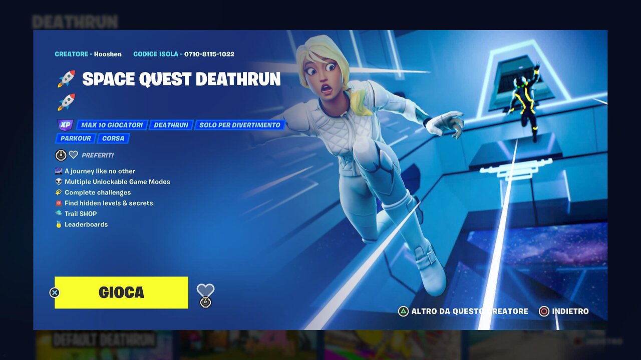 FORTNITE Deathrun Parkour (0710-8115-1022) [PS5] - No Commentary