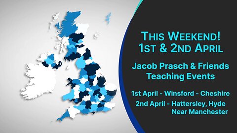 This Weekend! - Jacob Prasch UK Teaching Events - 1st & 2nd April - Winsford & Hattersley