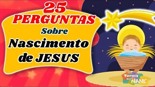 PERGUNTAS BÍBLICAS - 25 Perguntas sobre o nascimento de Jesus | QUIZ DE NATAL- Quiz Bíblico