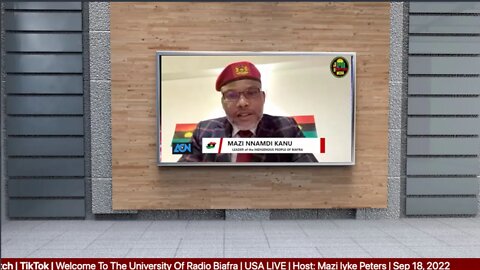 Welcome To The University Of Radio Biafra | USA LIVE | Host: Mazi Iyke Peters | Sep 18, 2022