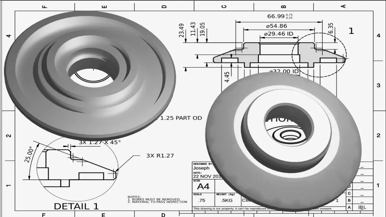 FreeCAD - Model from a Drawing |JOKO ENGINEERING|